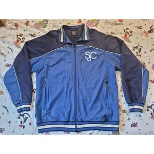 Vtg Sean Jean Y2k track Jacket Size 2XL Blue 2000s hip hop drake diddy
